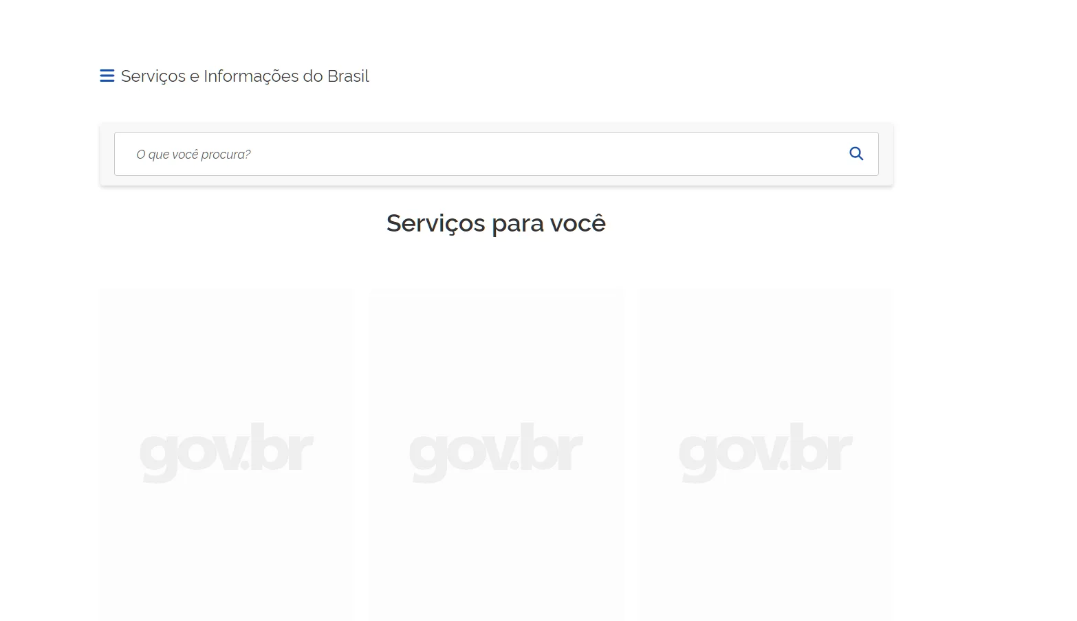 Falha atinge portal e autenticação do Gov.br