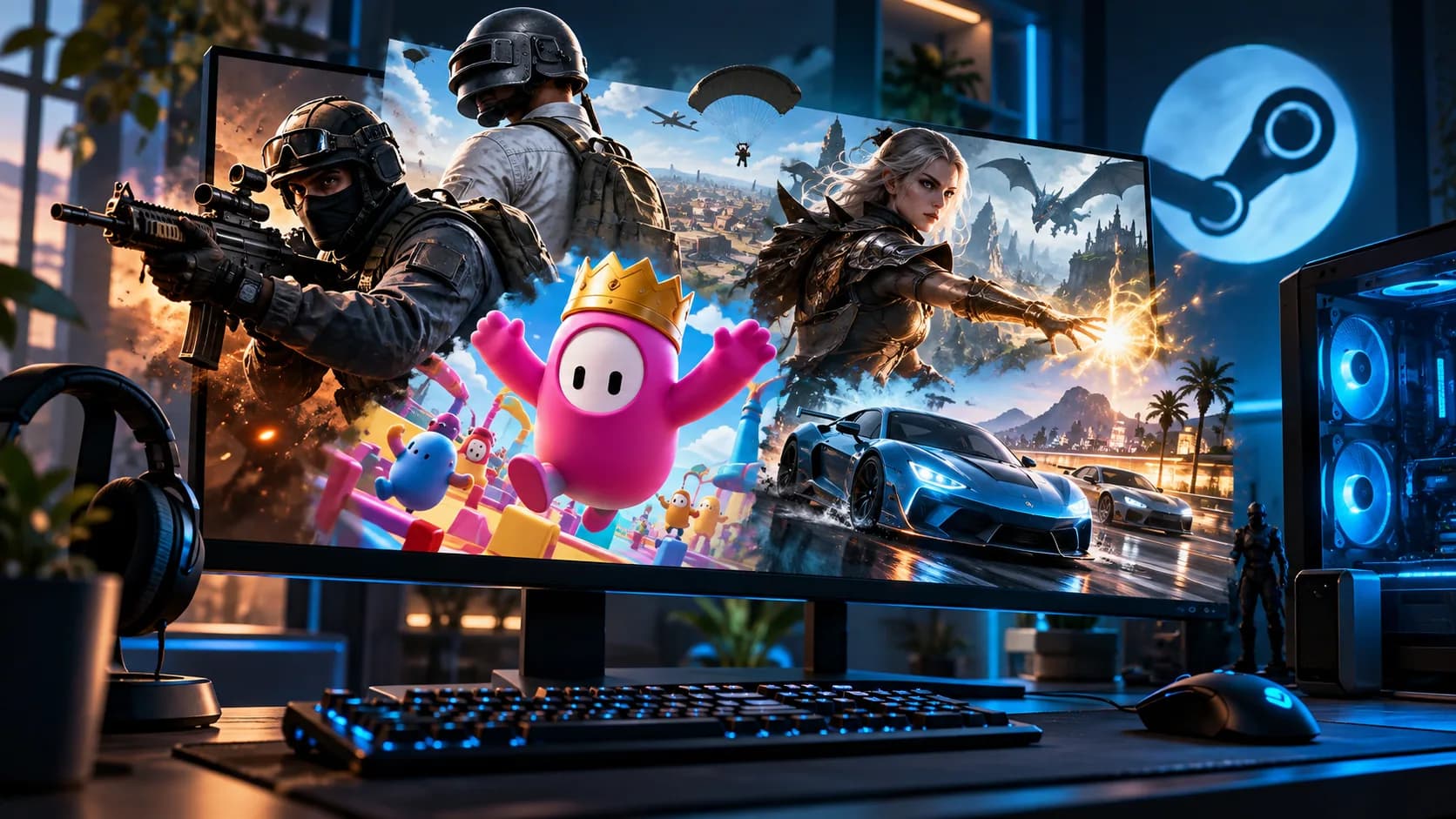 Melhores jogos grátis da Steam em 2026: opções free-to-play para PC