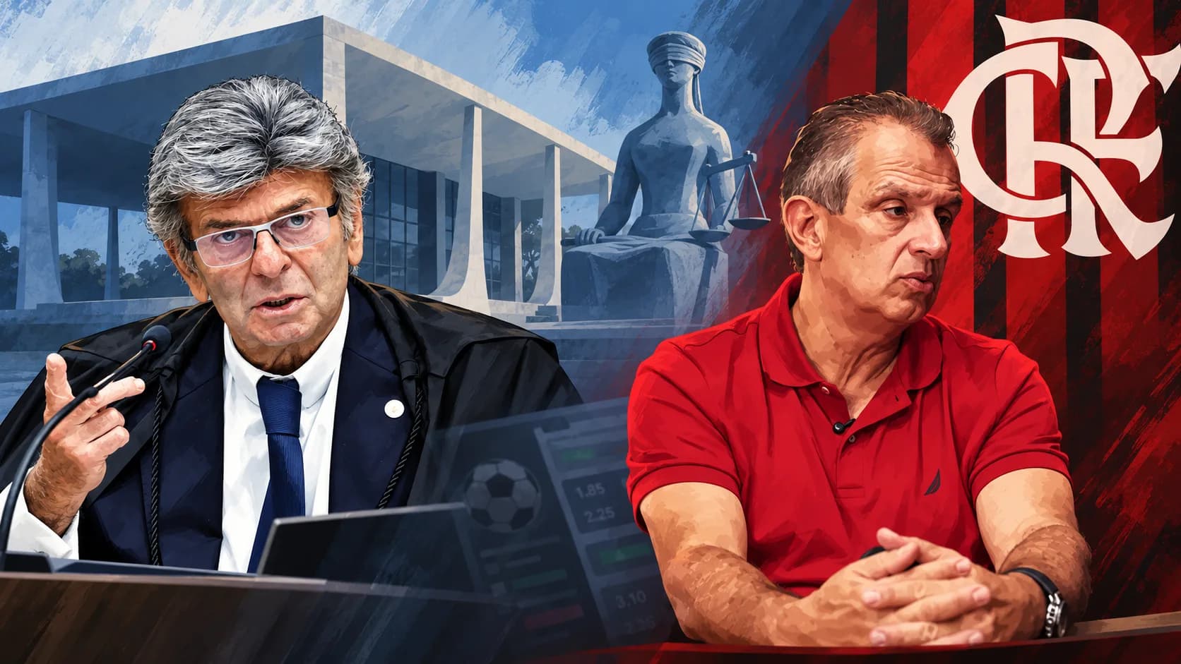 Fux autoriza Flamengo a entrar em ações sobre bets no STF