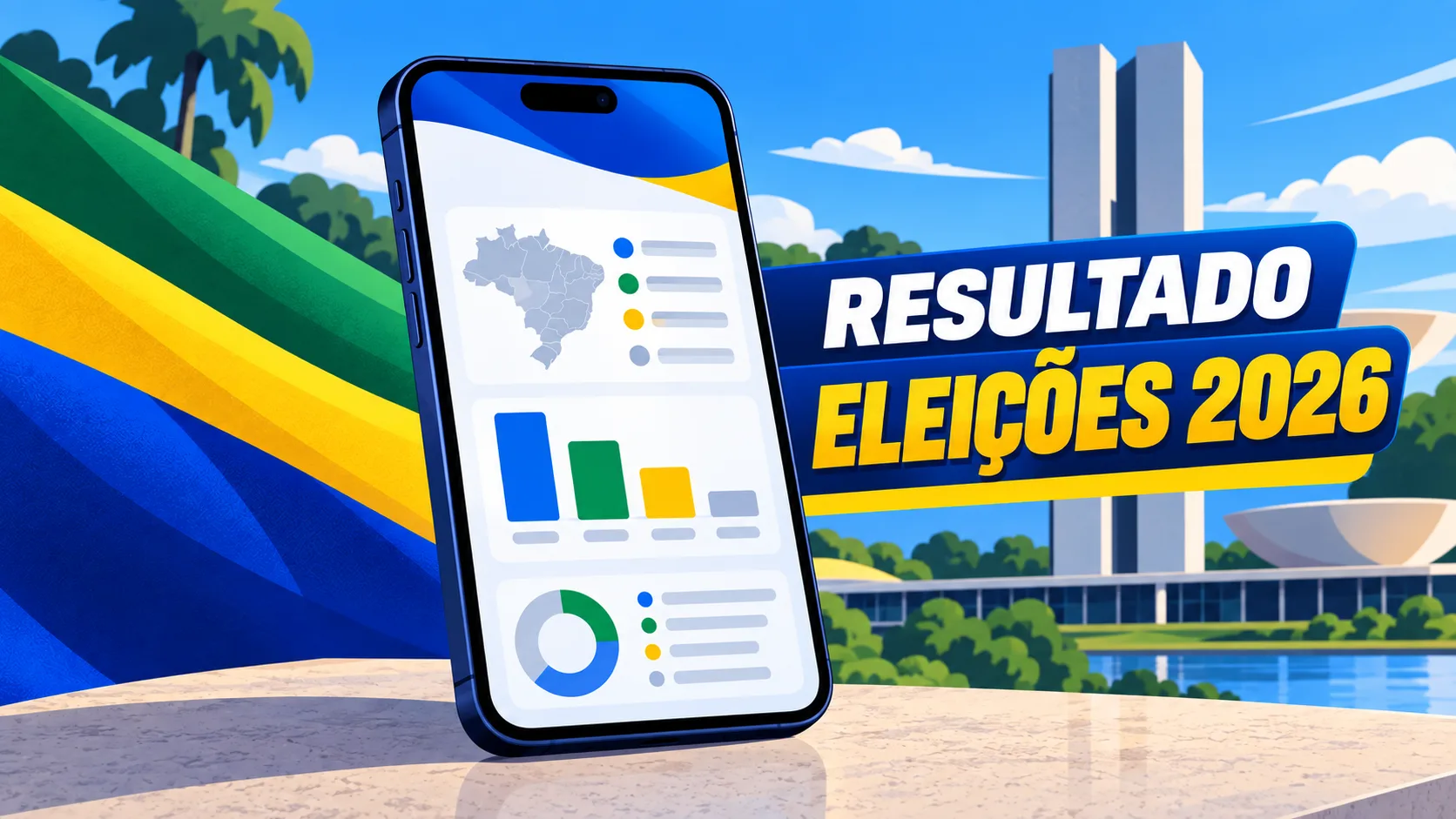 Resultados das Eleições 2026 no TSE e como acompanhar pelo celular