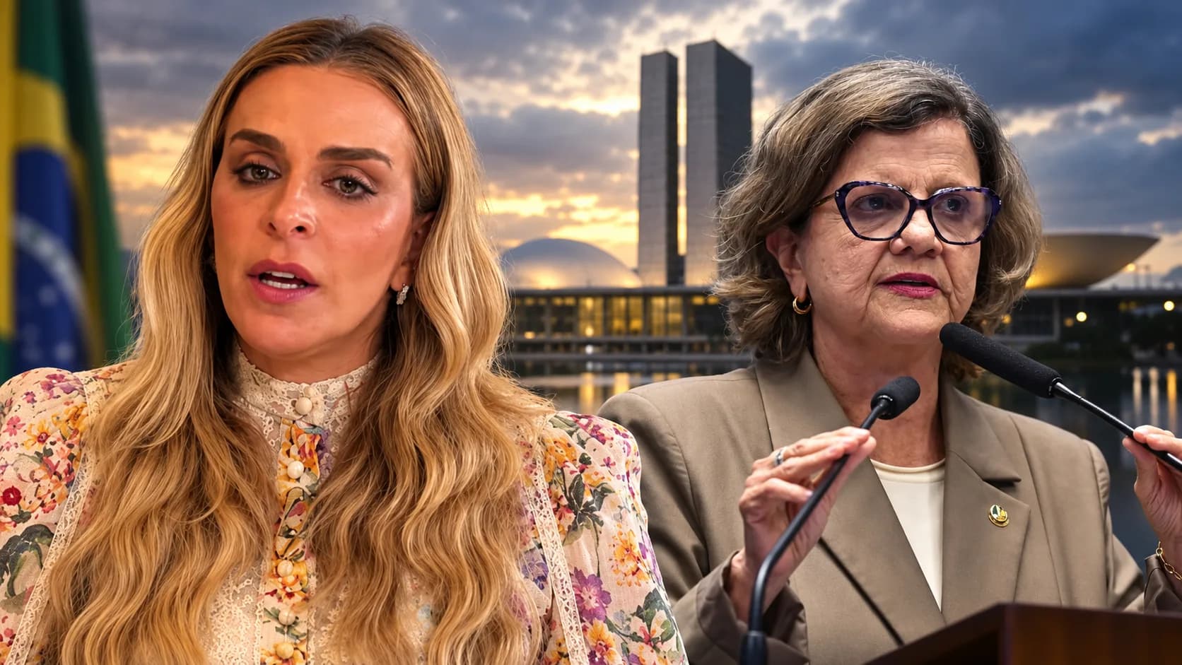 Roberta Luchsinger e Lulinha: governo apoia pedido de CPMI